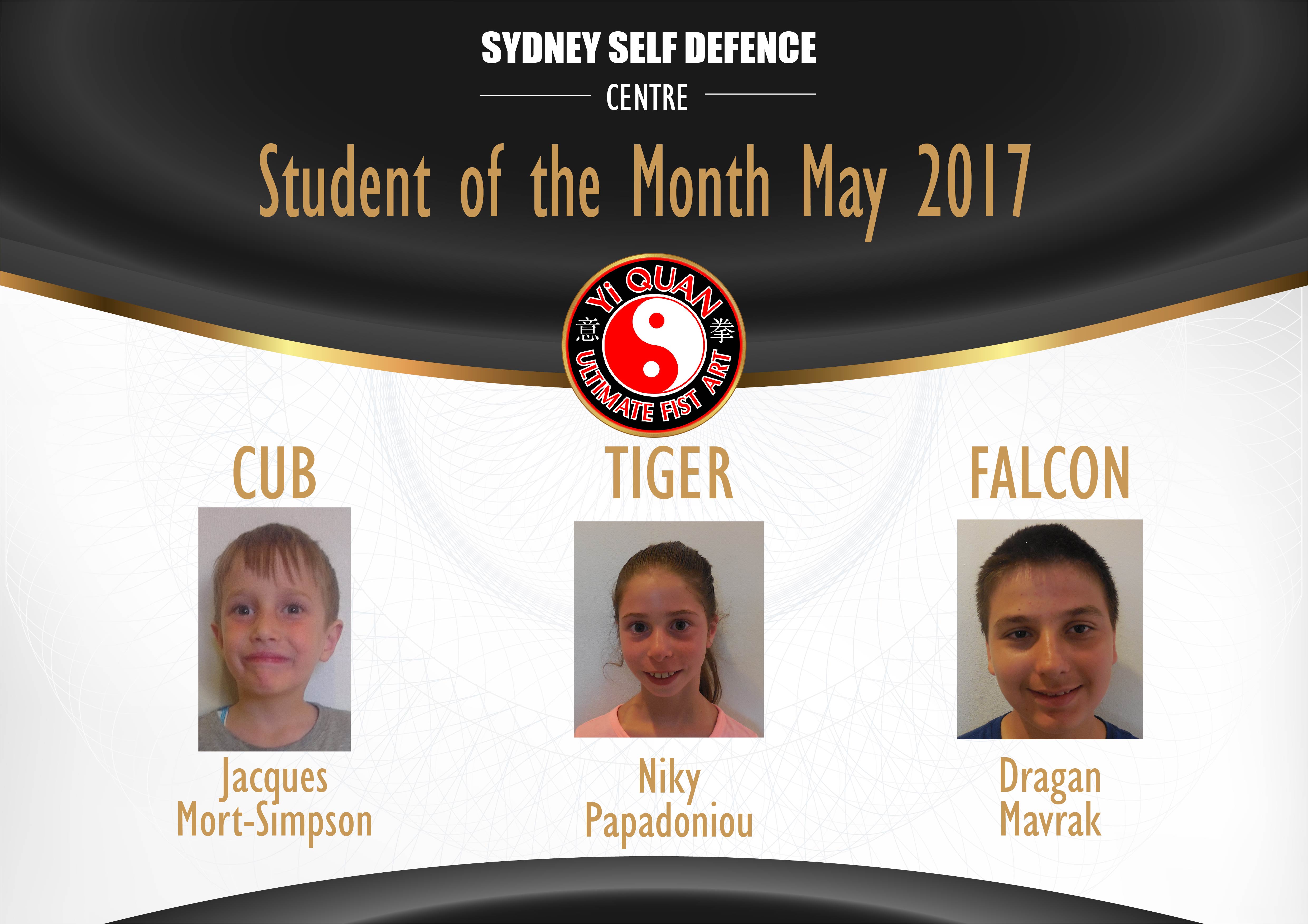 Sydney Self Defence Centre Students of the Month